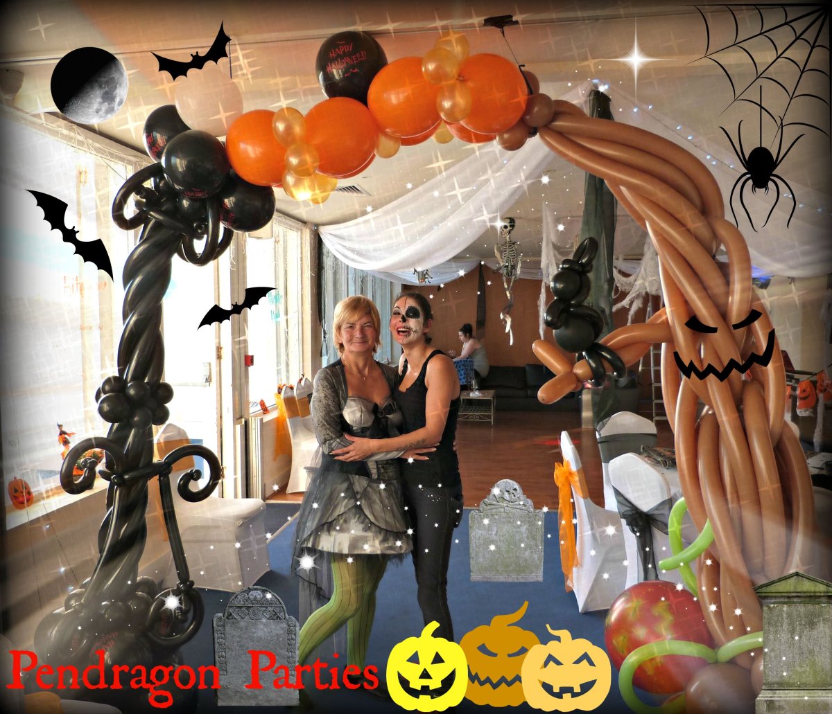 Украшение шариками на Хелоу