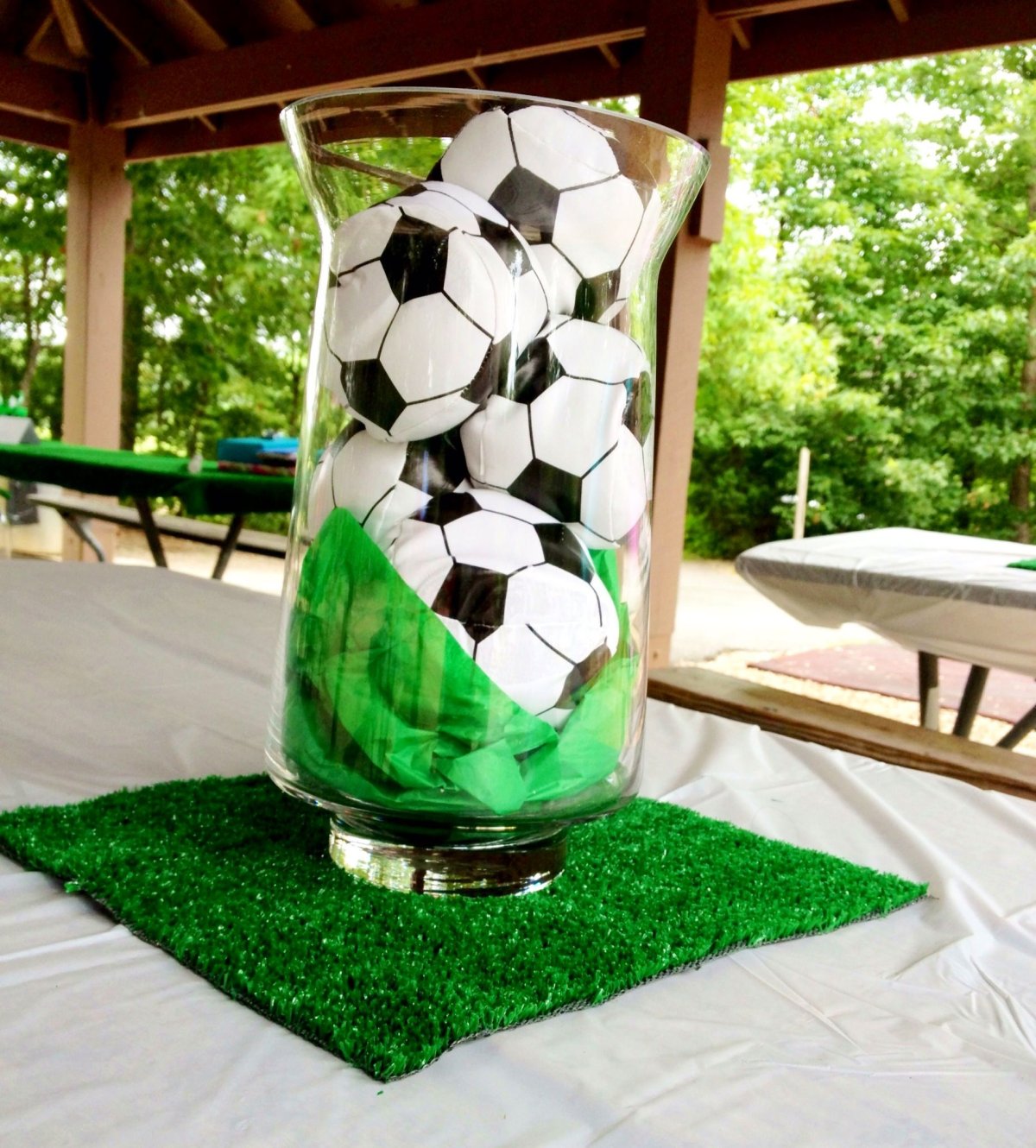 Фотозона в стиле футбол