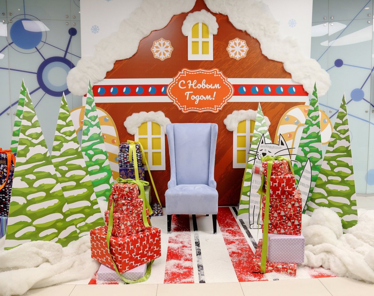 Украшение группы в детском саду к новому году