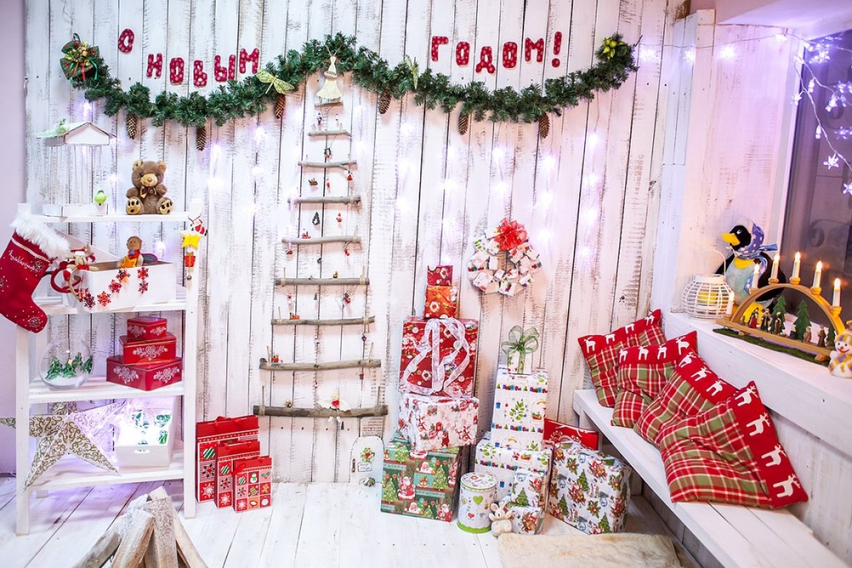 Фотозона с дедом Морозом