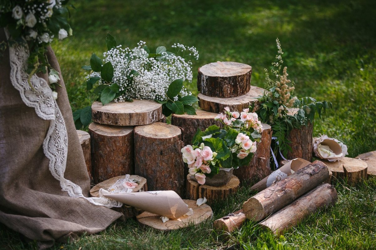 Эко рустик свадьба