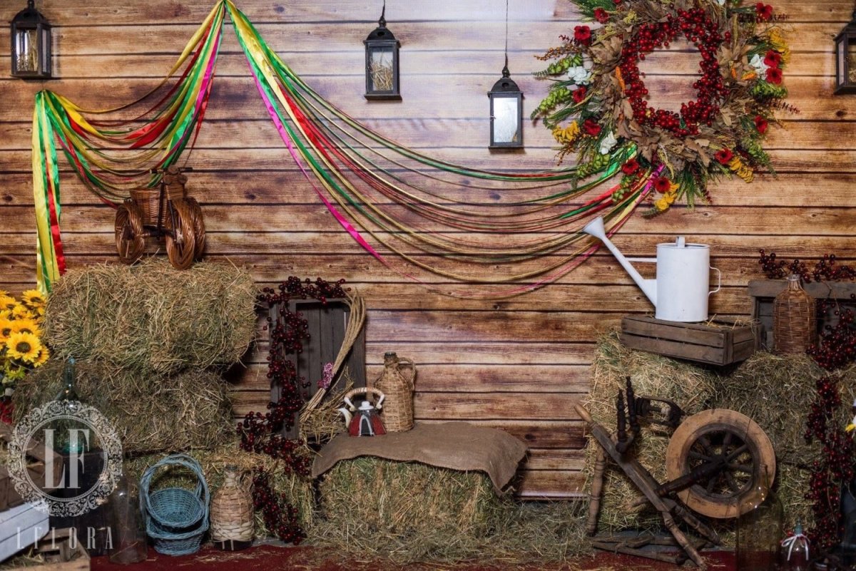 Фотозона в русском народном стиле