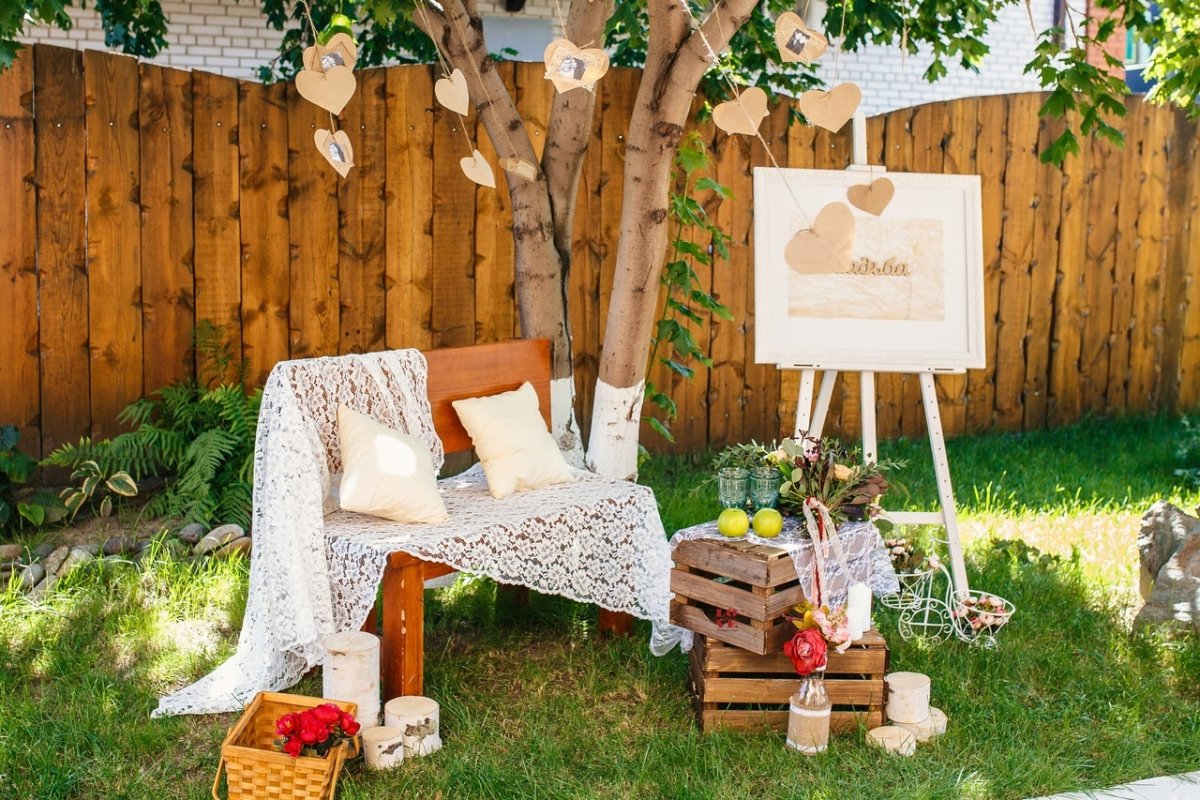 Оригинальные фотозоны на даче