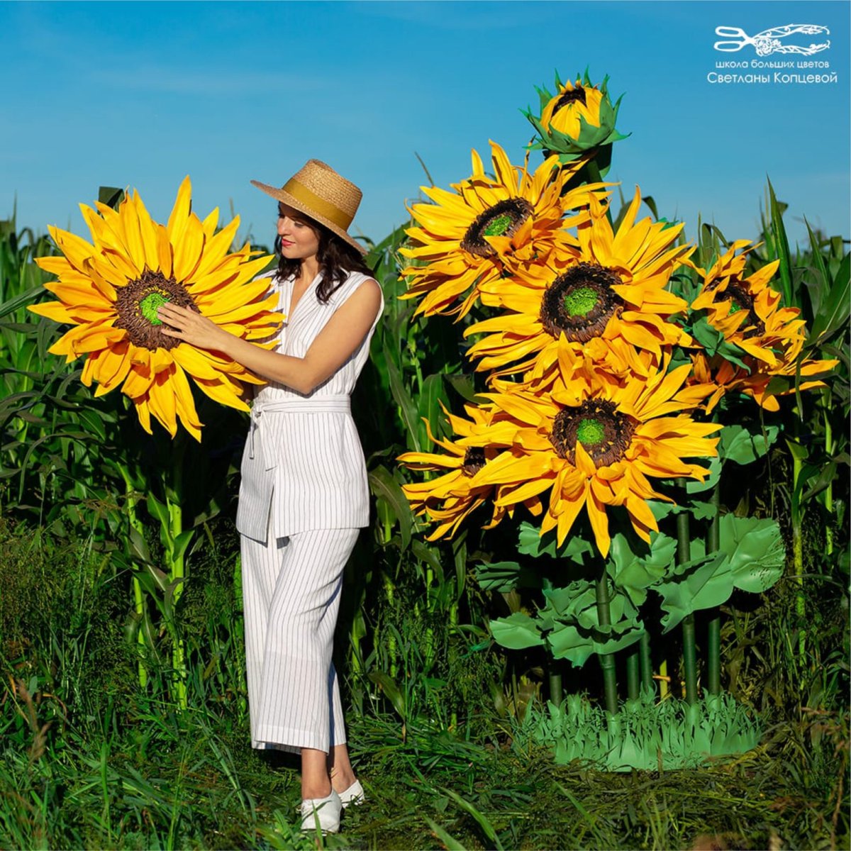Светлана Копцева большие цветы подсолнух