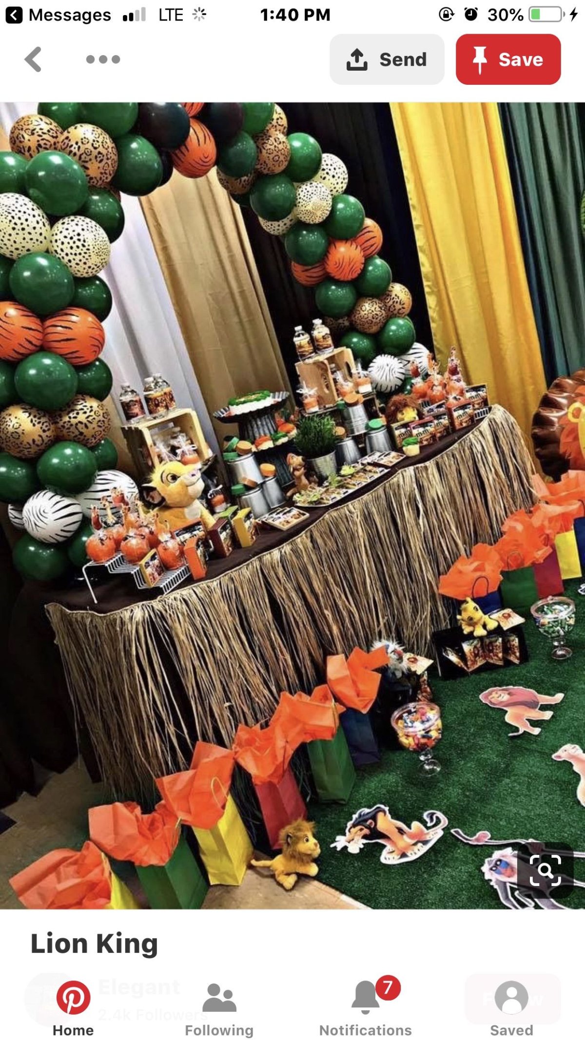 Вечеринка Король Лев