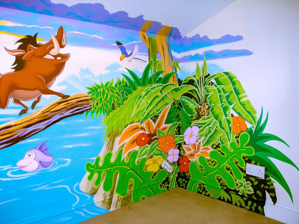 Фотозона в стиле джунгли