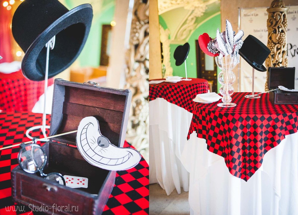 Оформление в стиле Алиса в стране чудес