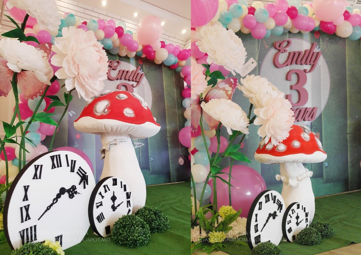 Алиса в стране чудес декорации