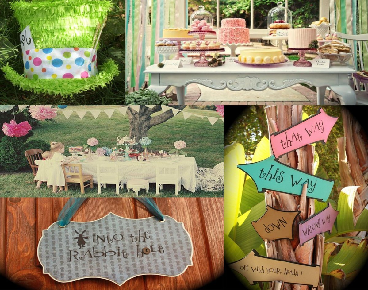 Праздник в стиле Алиса в стране чудес