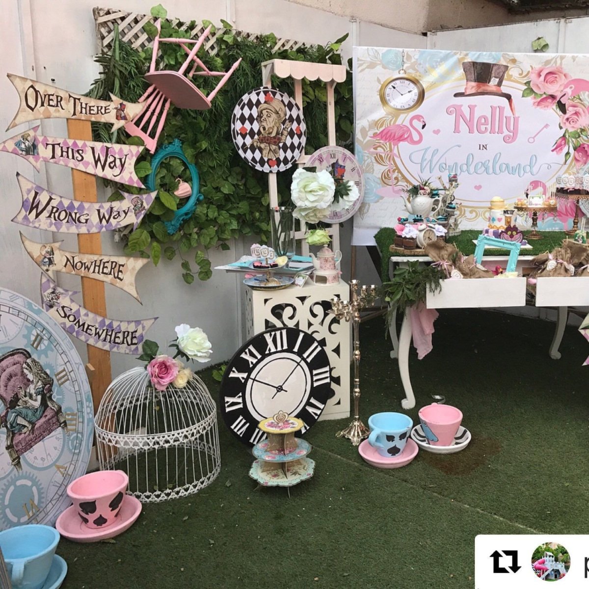 Декорации в стиле Алиса в стране чудес