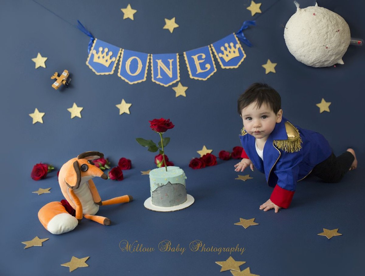 Оформление стены в стиле маленький принц