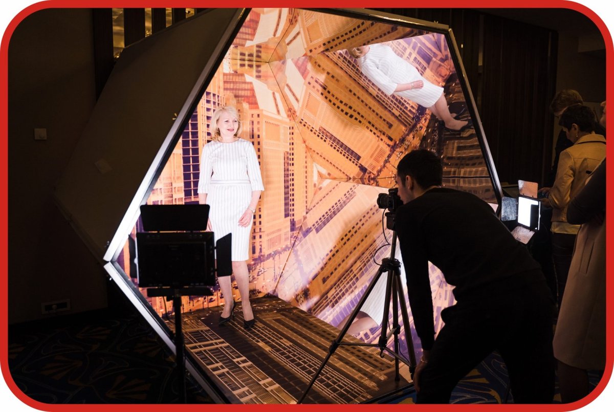 Фотозона с пайетками