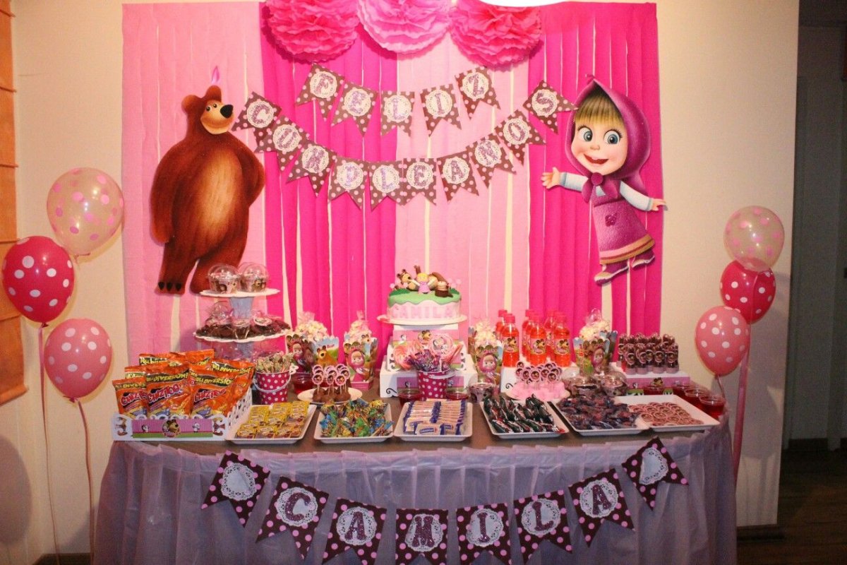 День рождения в стиле Маша и медведь