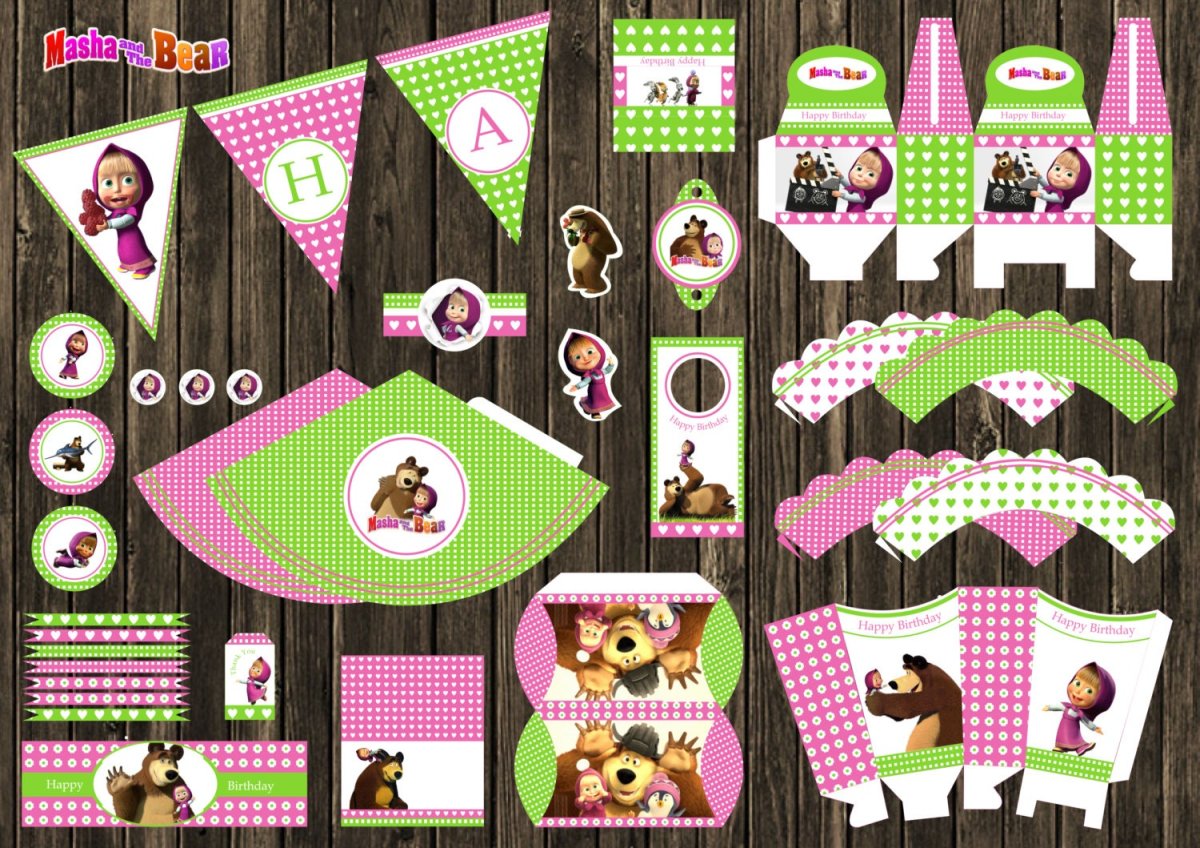 Фотозона Маша и медведь