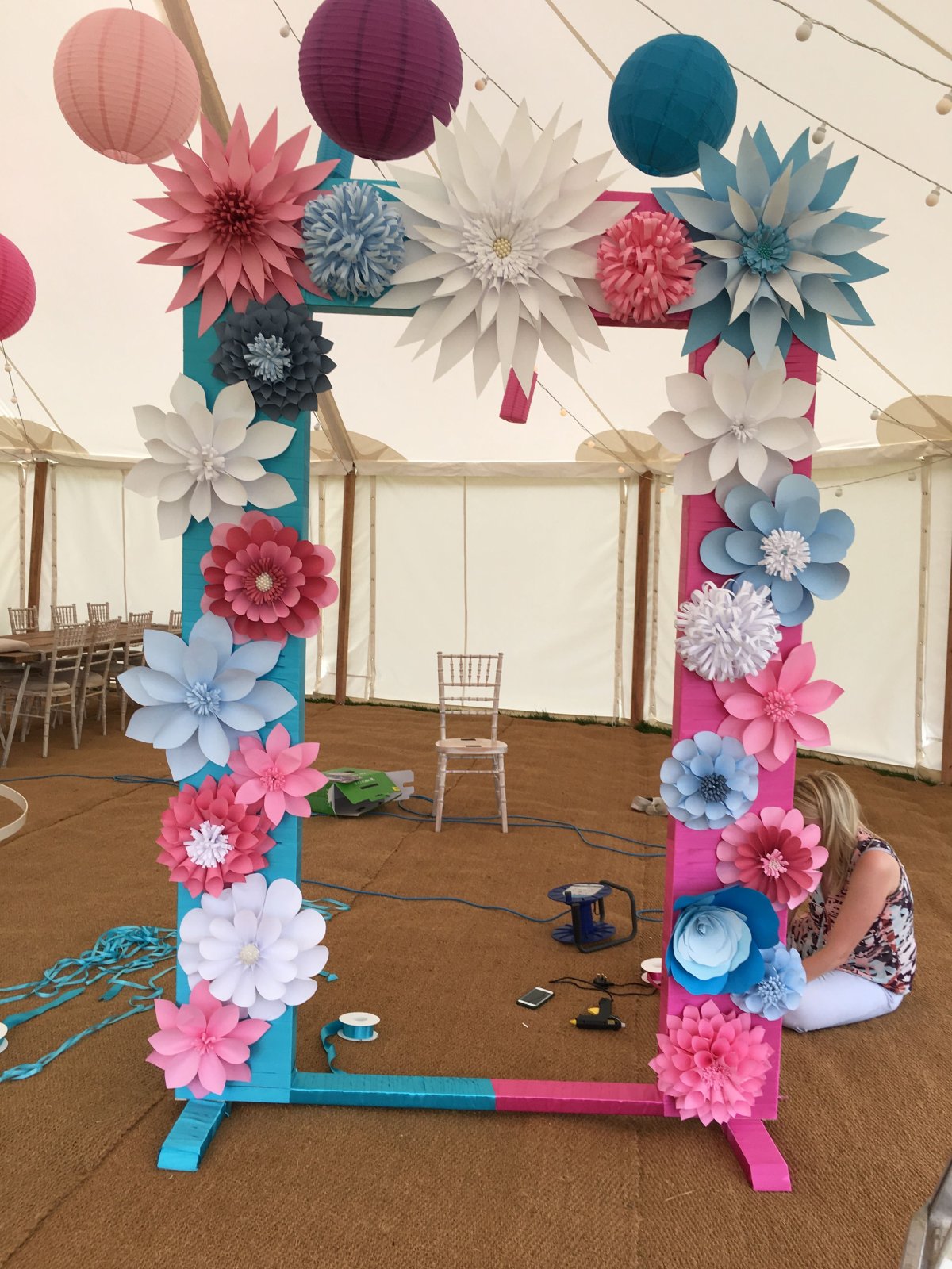 Фотозона на юбилей школы