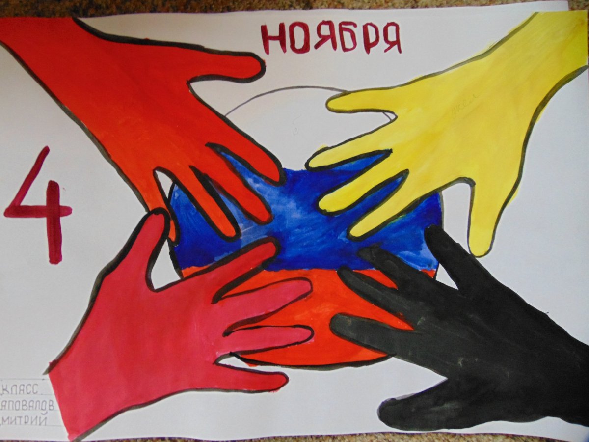 Плакат на день единства народов