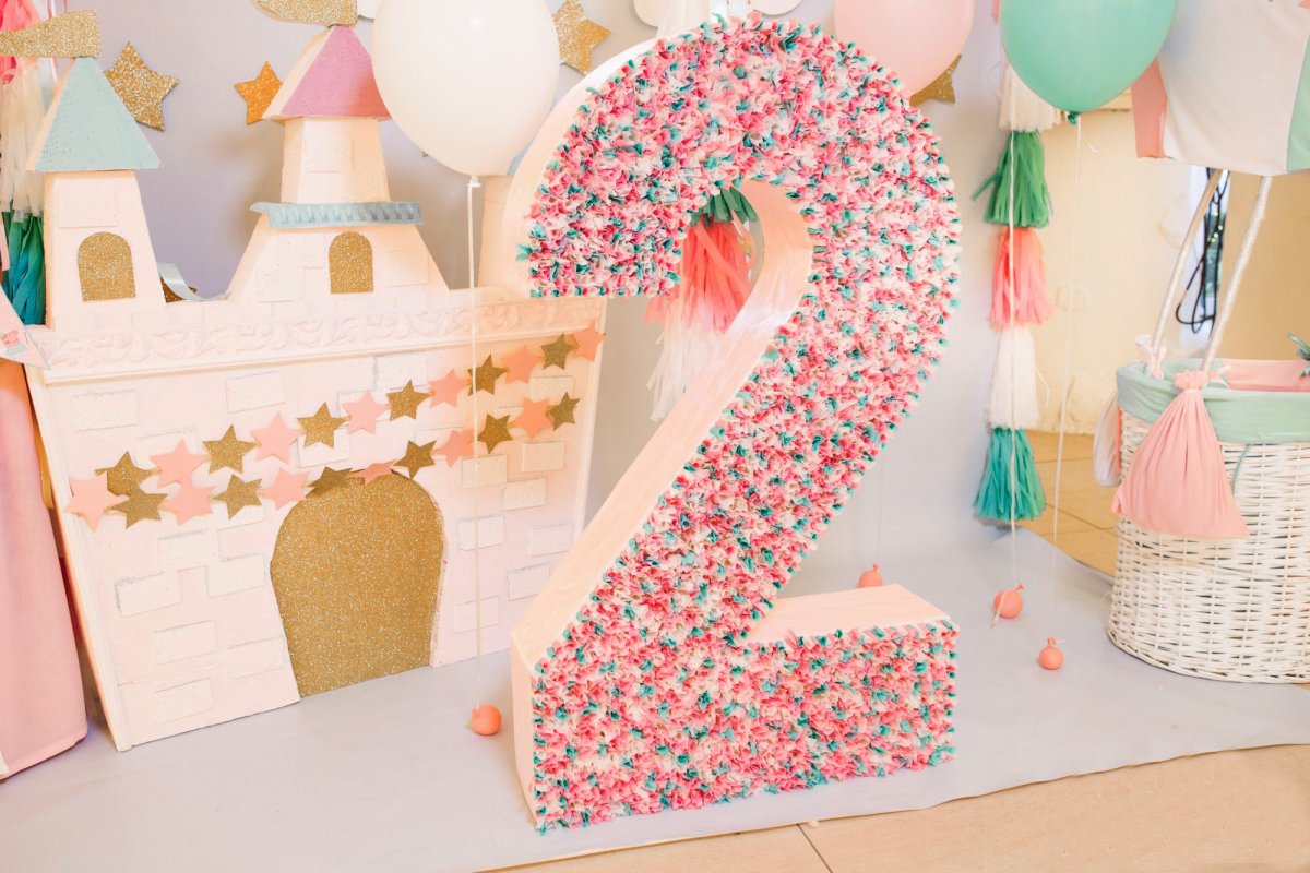 Фотозона розовый Фламинго