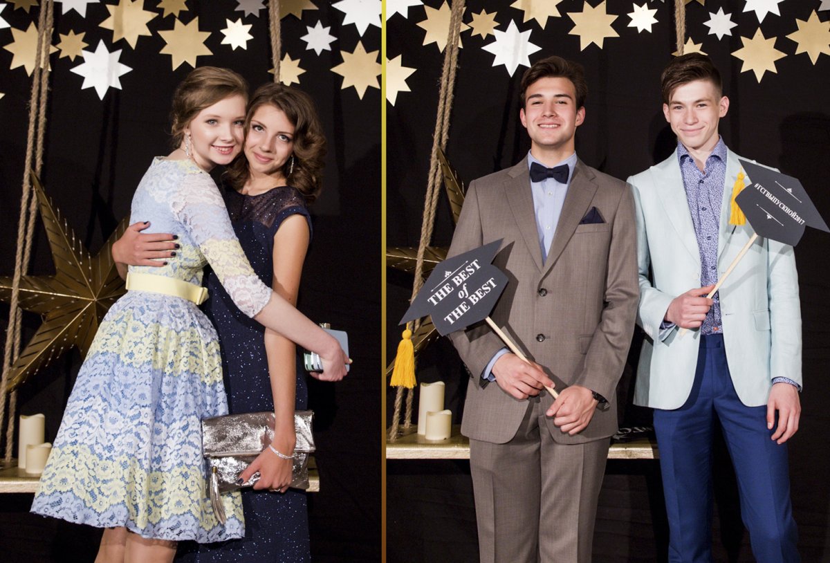 Украшение зала на выпускной