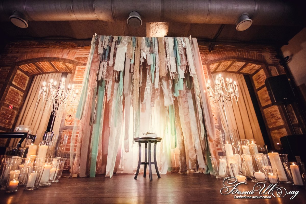 Свадебный декор в стиле лофт