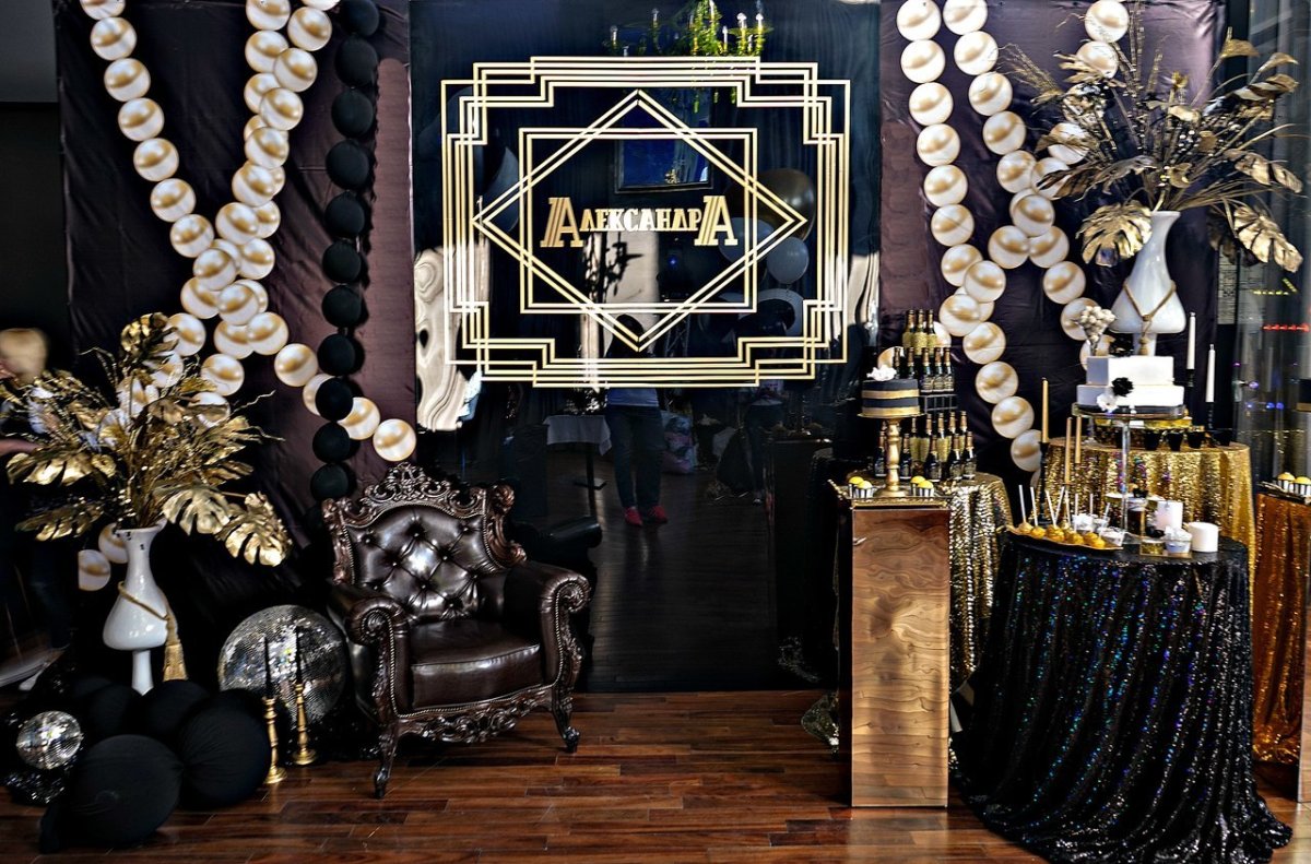 Фотозона гангстерская вечеринка