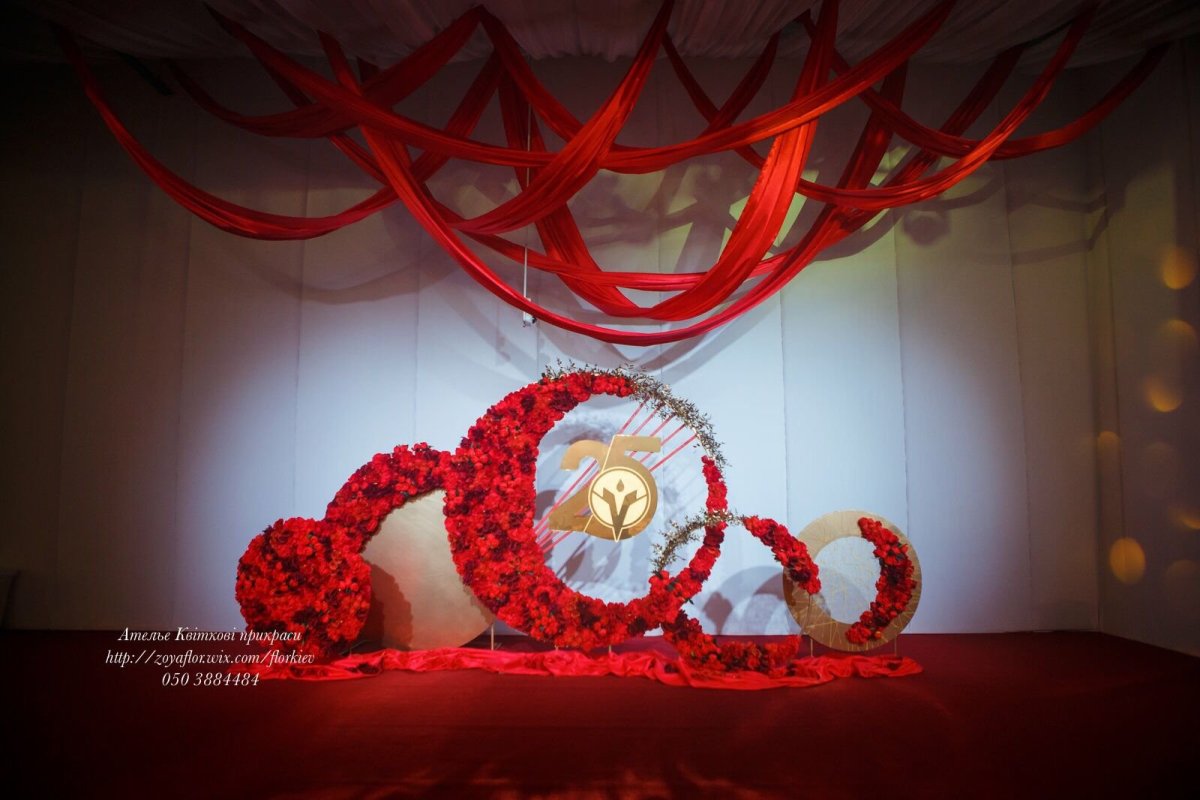 Фотозона в Красном цвете на день рождения