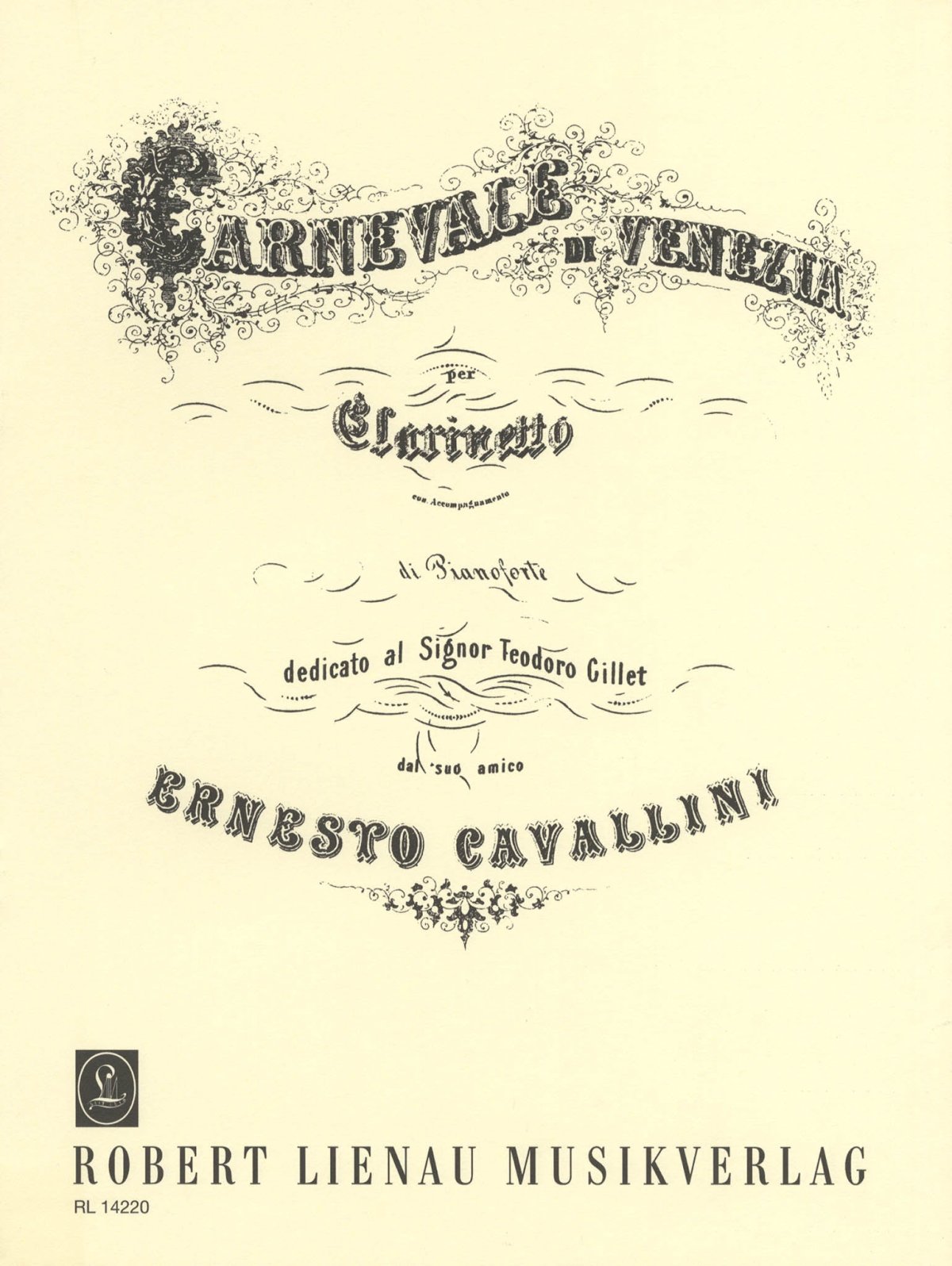 Венецианский карнавал Паганини Ноты