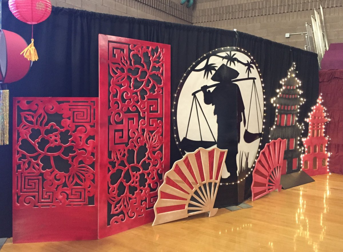 Фотозона в китайском стиле