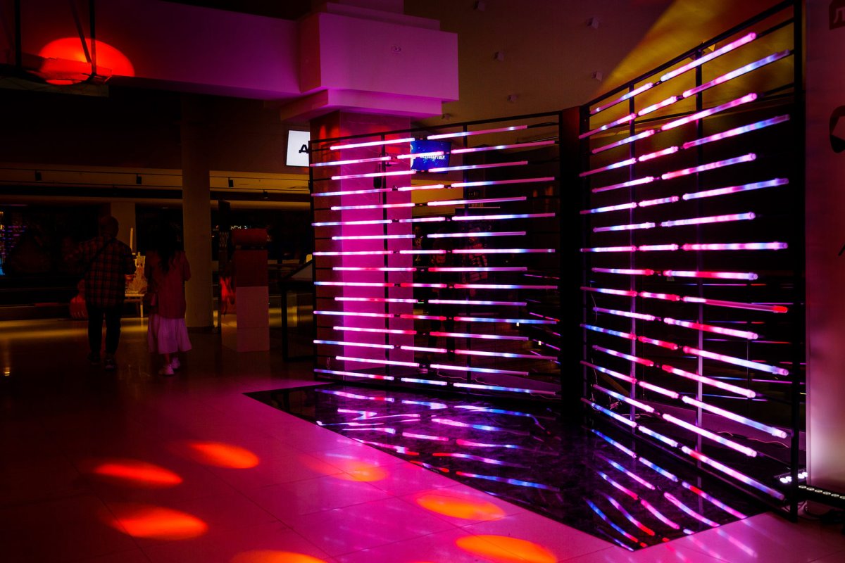 Фотозона с пайетками