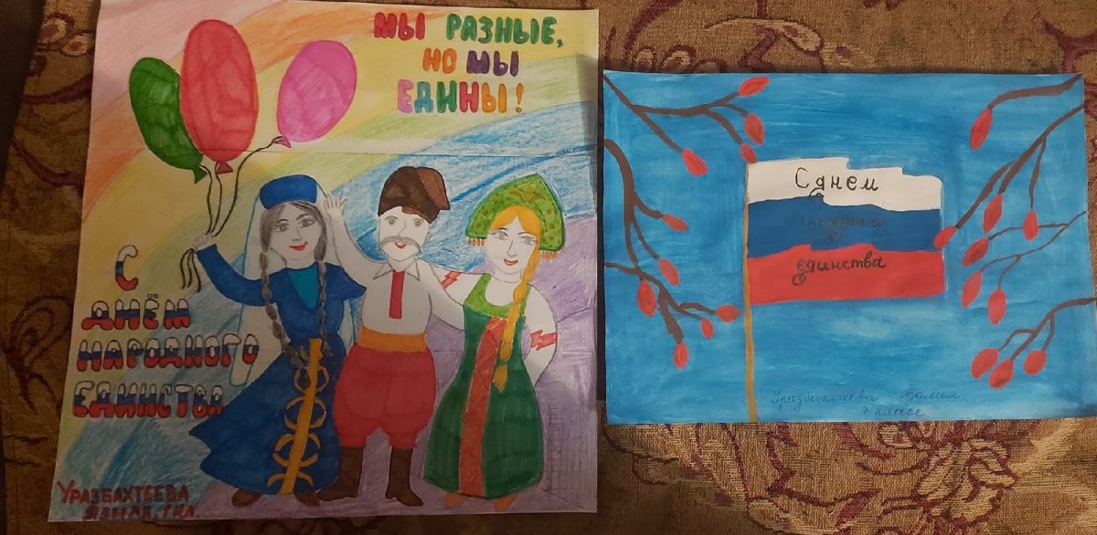 Название рисунков ко Дню народного единства