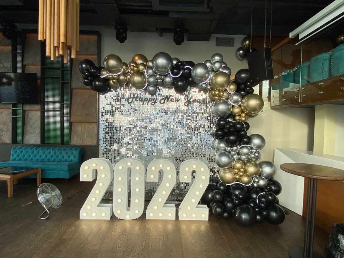 Фотозона из пайеток