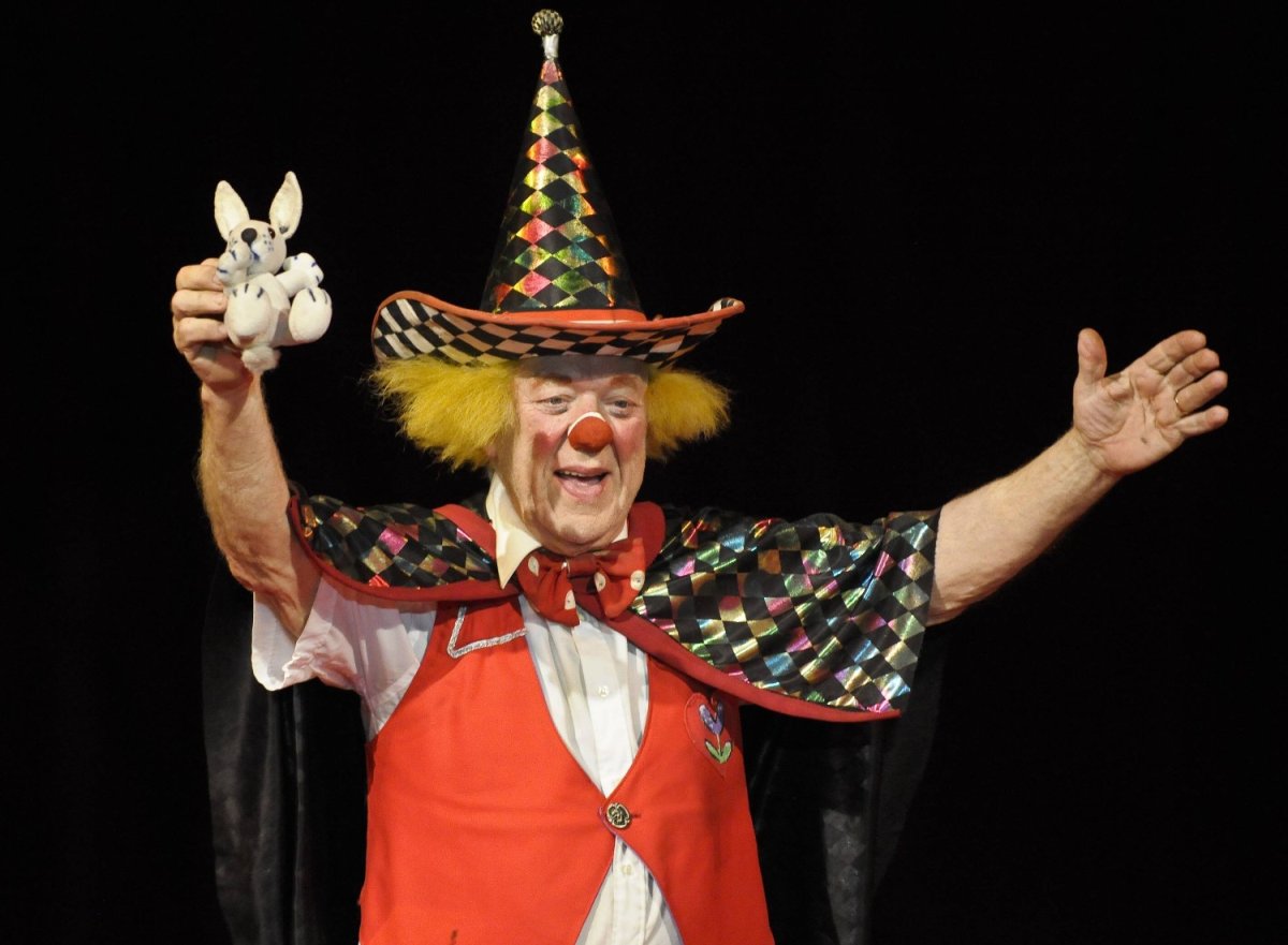 Клоун Олег Попов в цирке