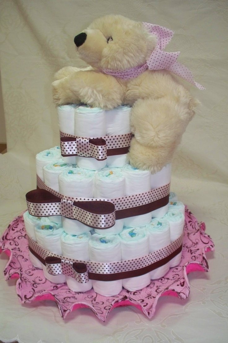 Торт из памперсов и сосок