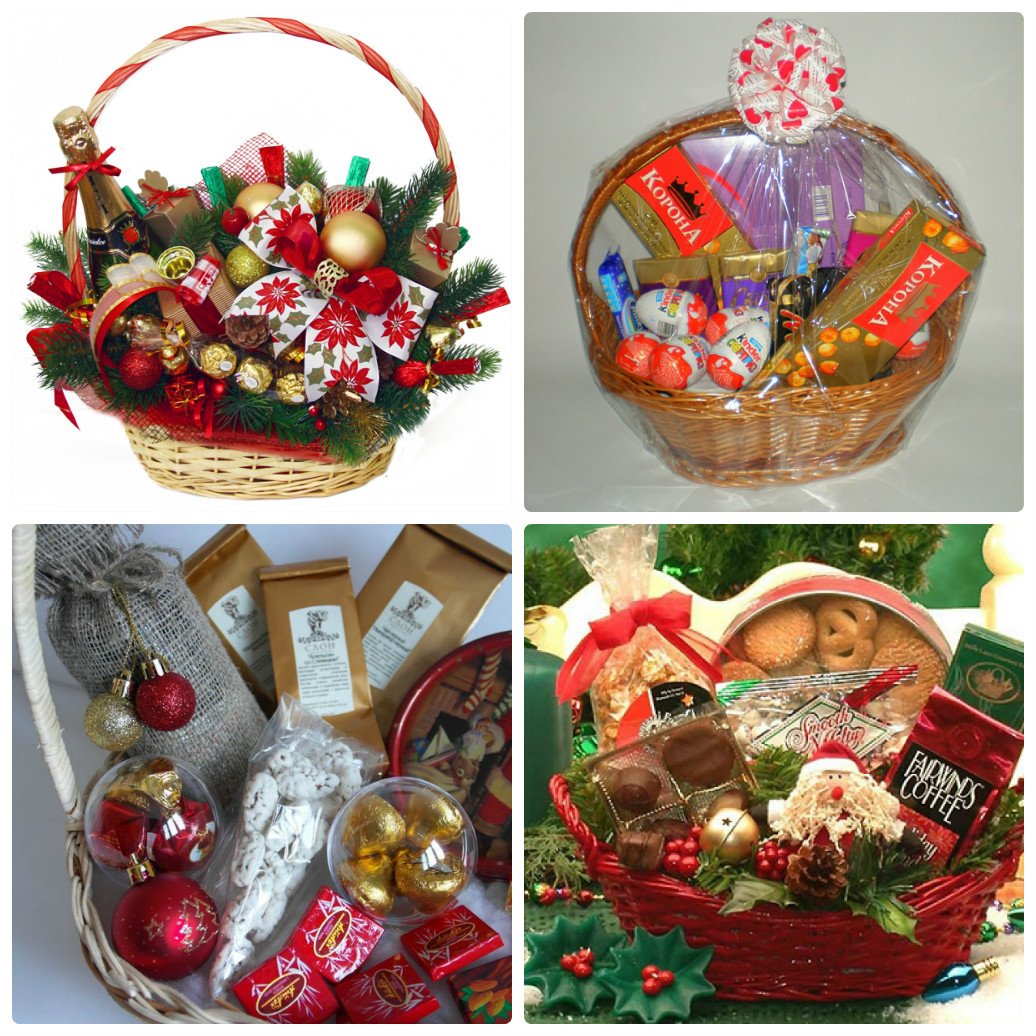 Новогодние сладкие корзинки