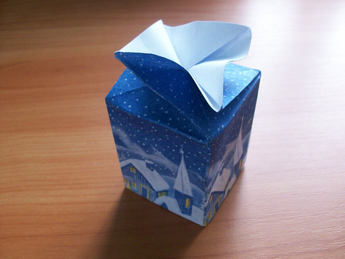 Оригами коробочка для подарка