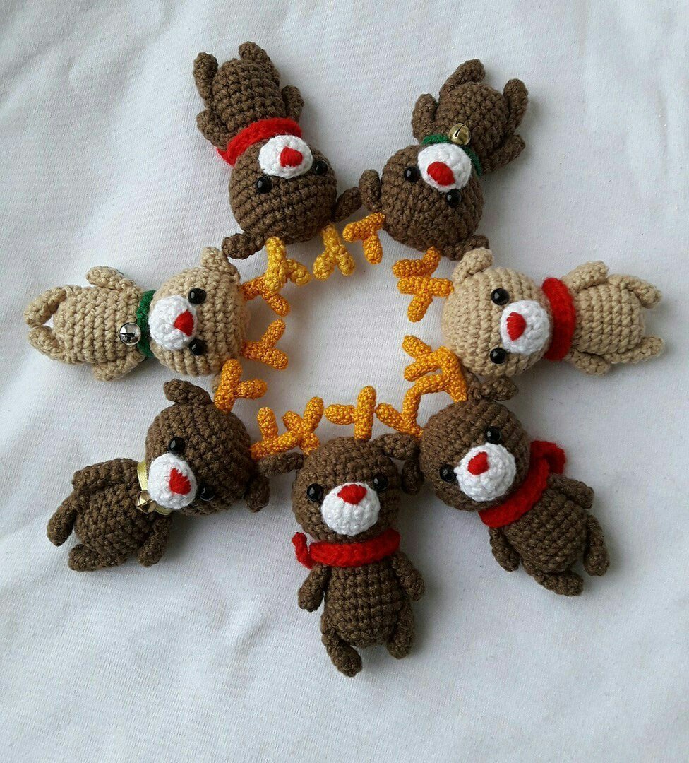 Вязаные новогодние игрушки