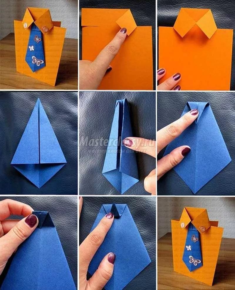 Поделка открытка для папы