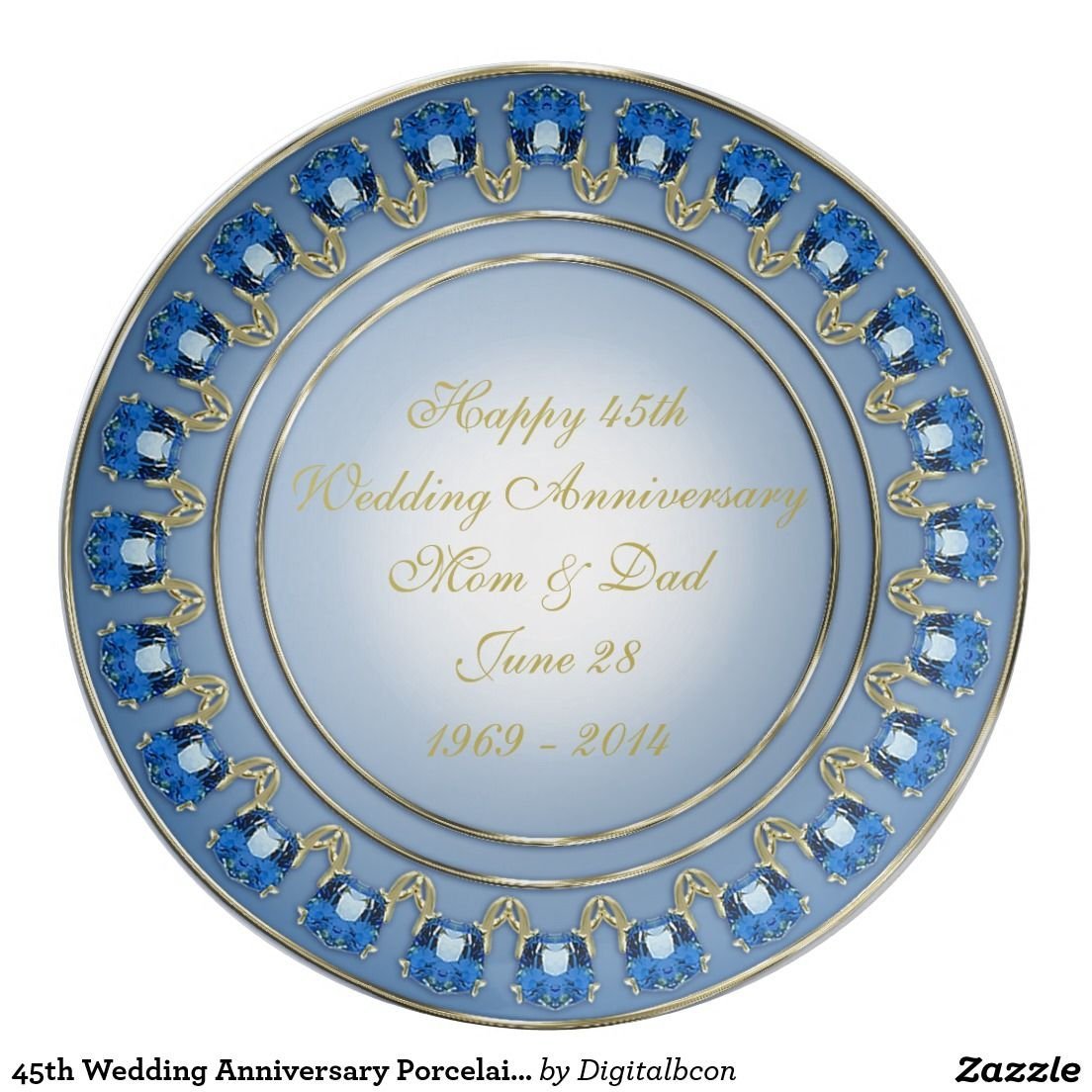 Открытка на сапфировую свадьбу своими руками