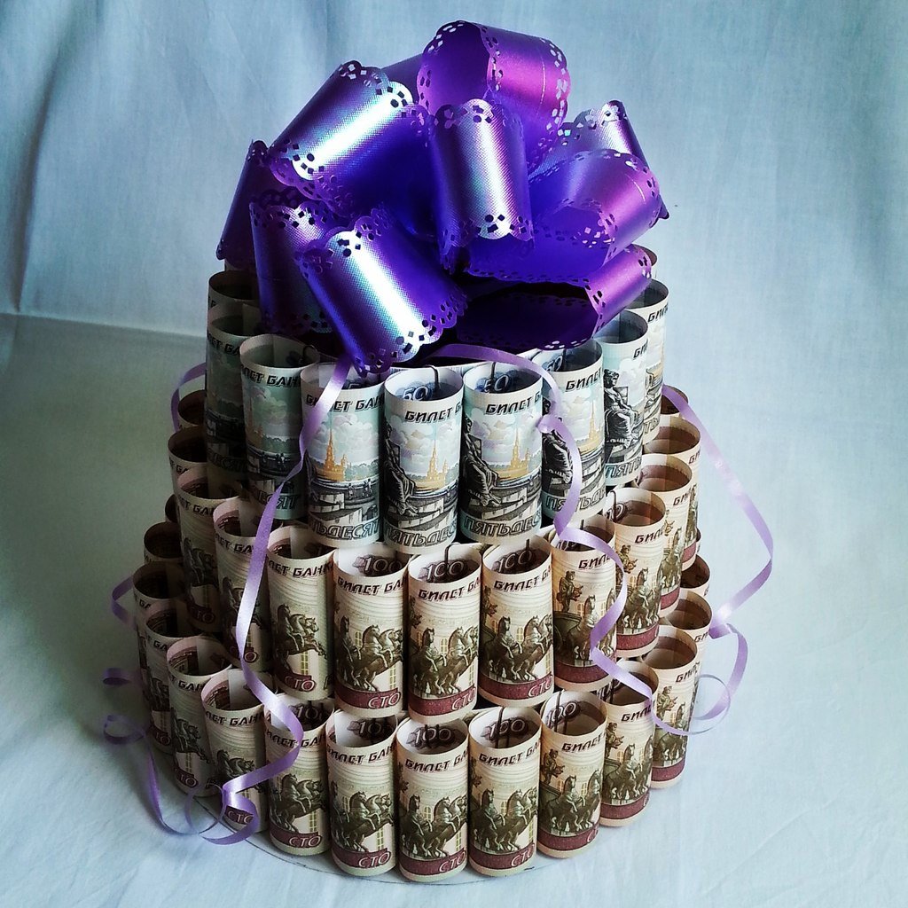 Цветы из денег