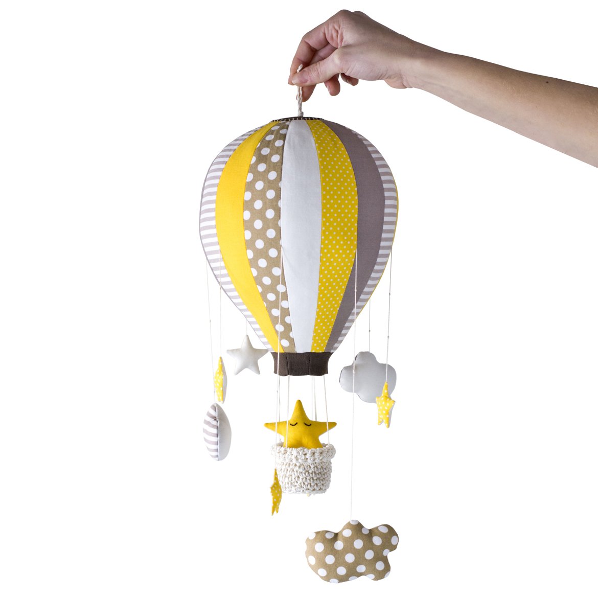 Воздушный шар с корзиной декор