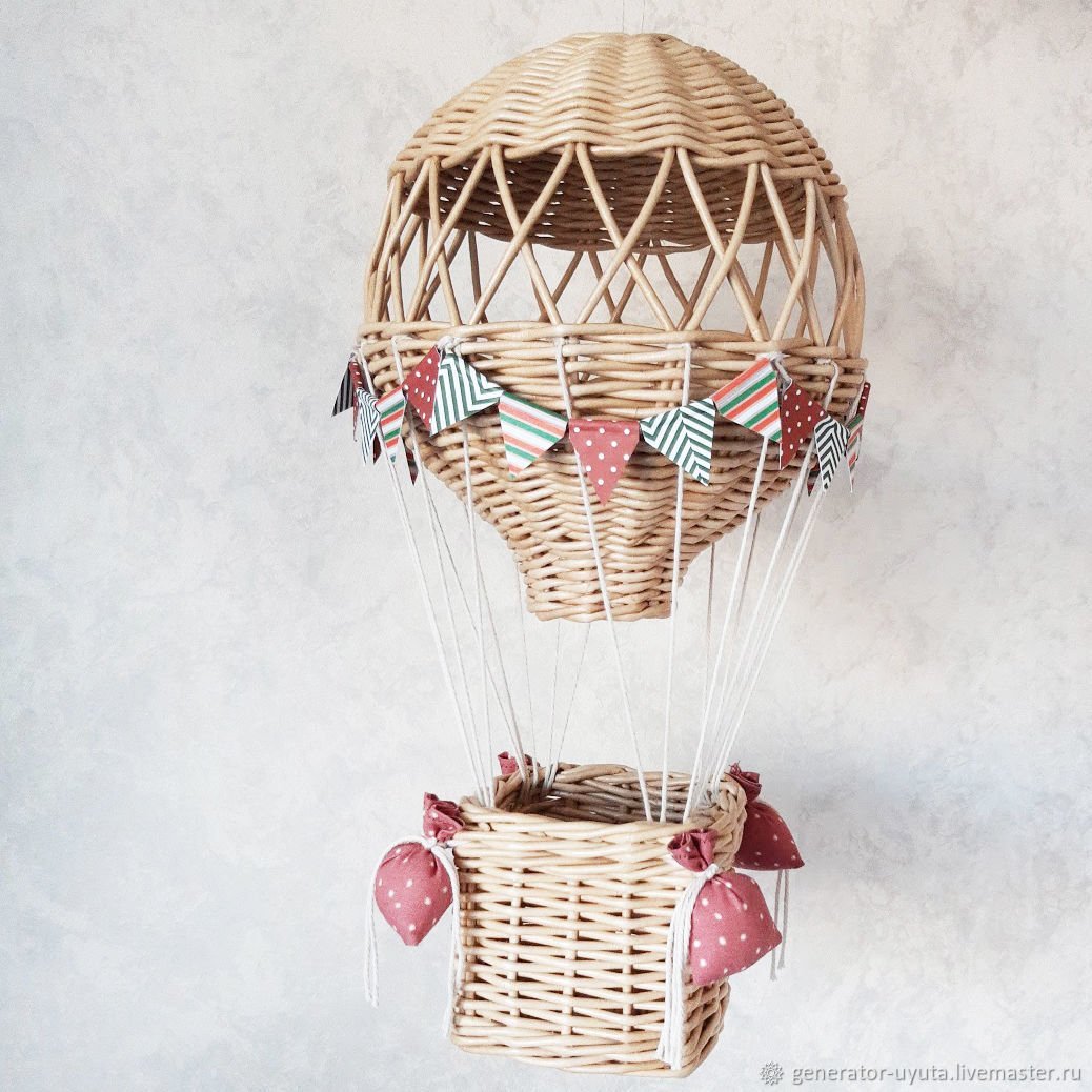 Корзина с воздушными шарами