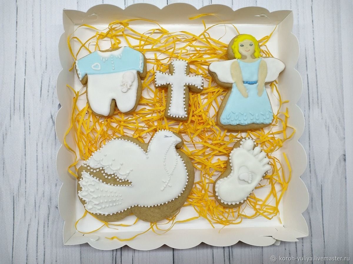 Пряники крестным родителям на крестины