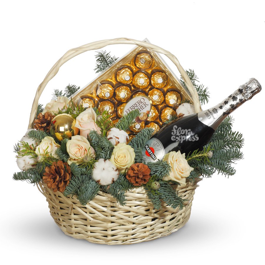 Корзина с конфетами