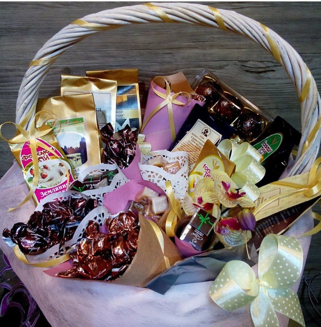 Корзинка с конфетами