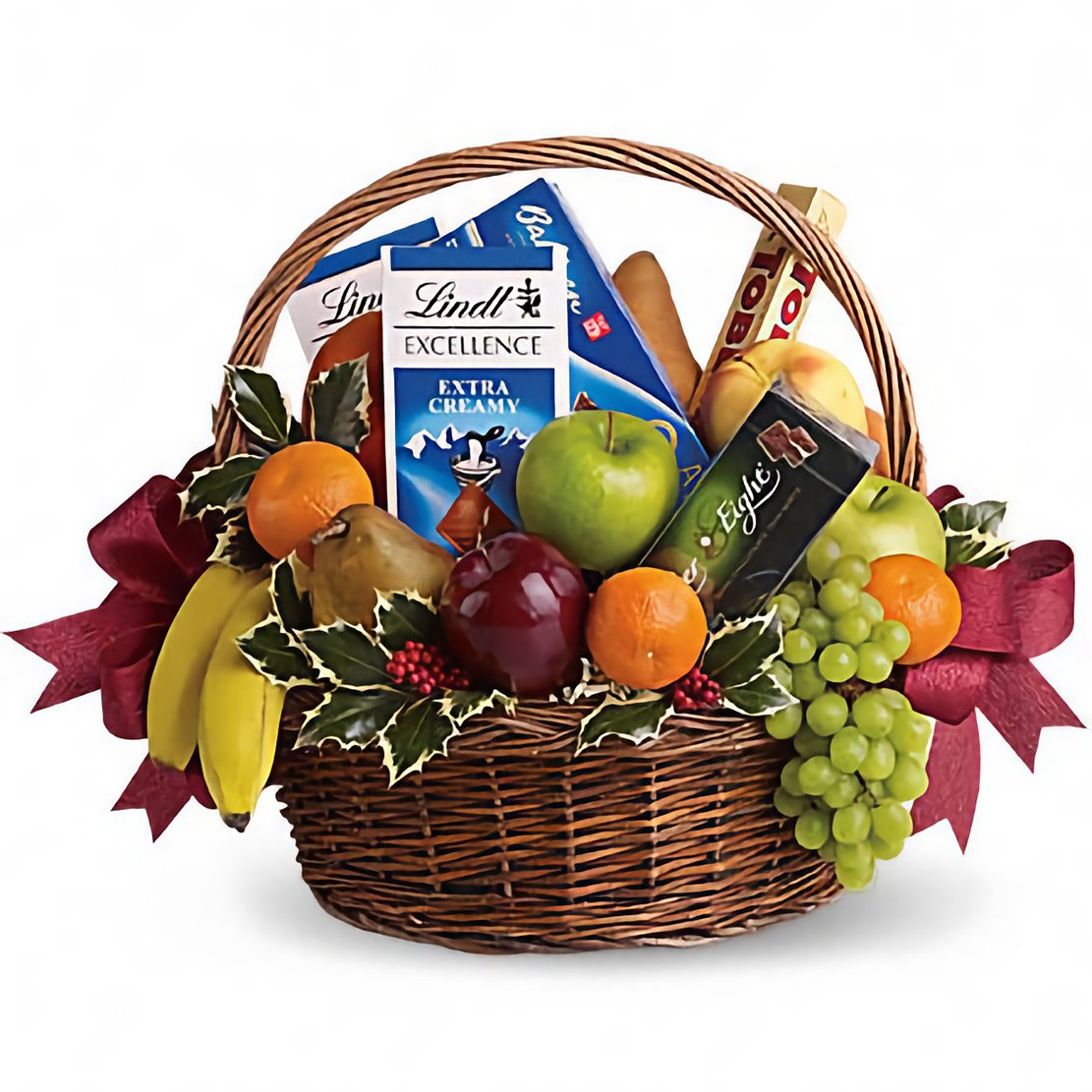 Подарочная корзина с фруктами