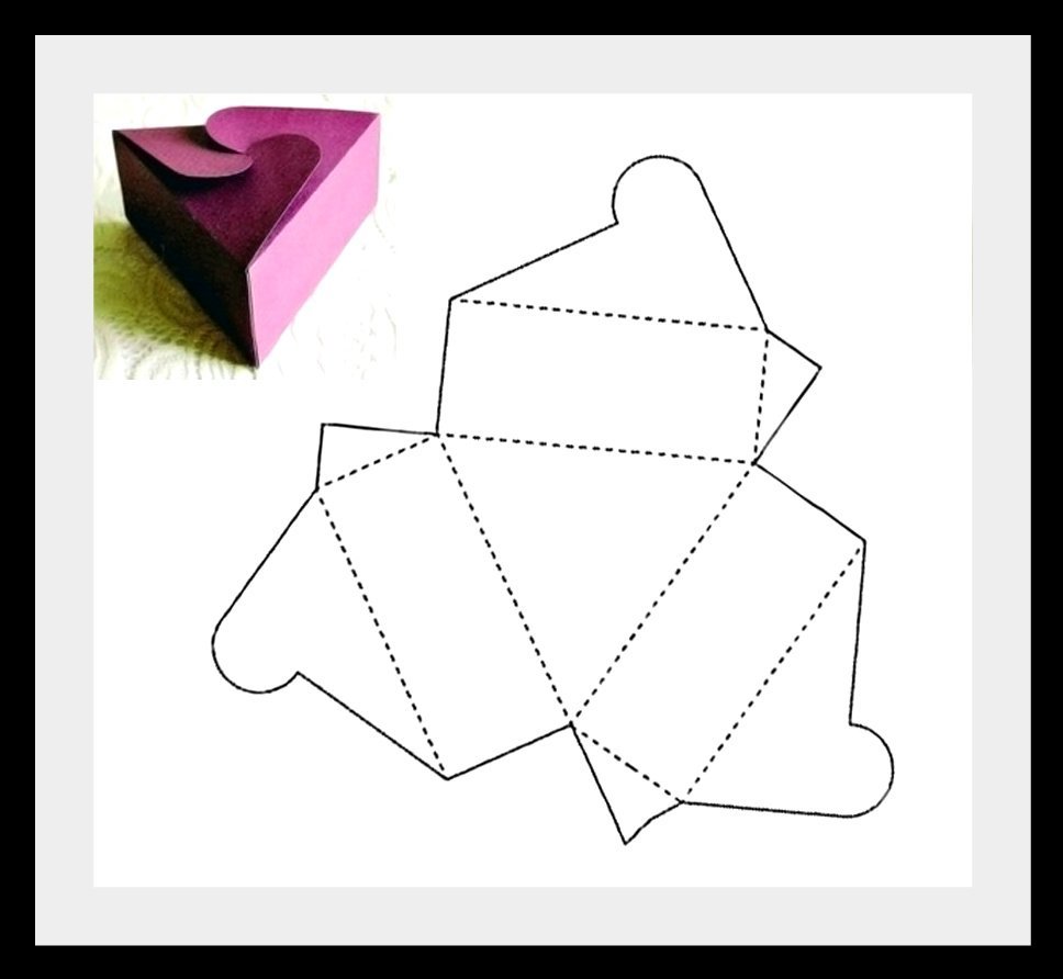 Развертка упаковки для сувенира