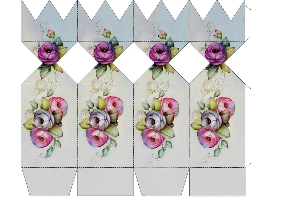 Макет коробочек для сладостей