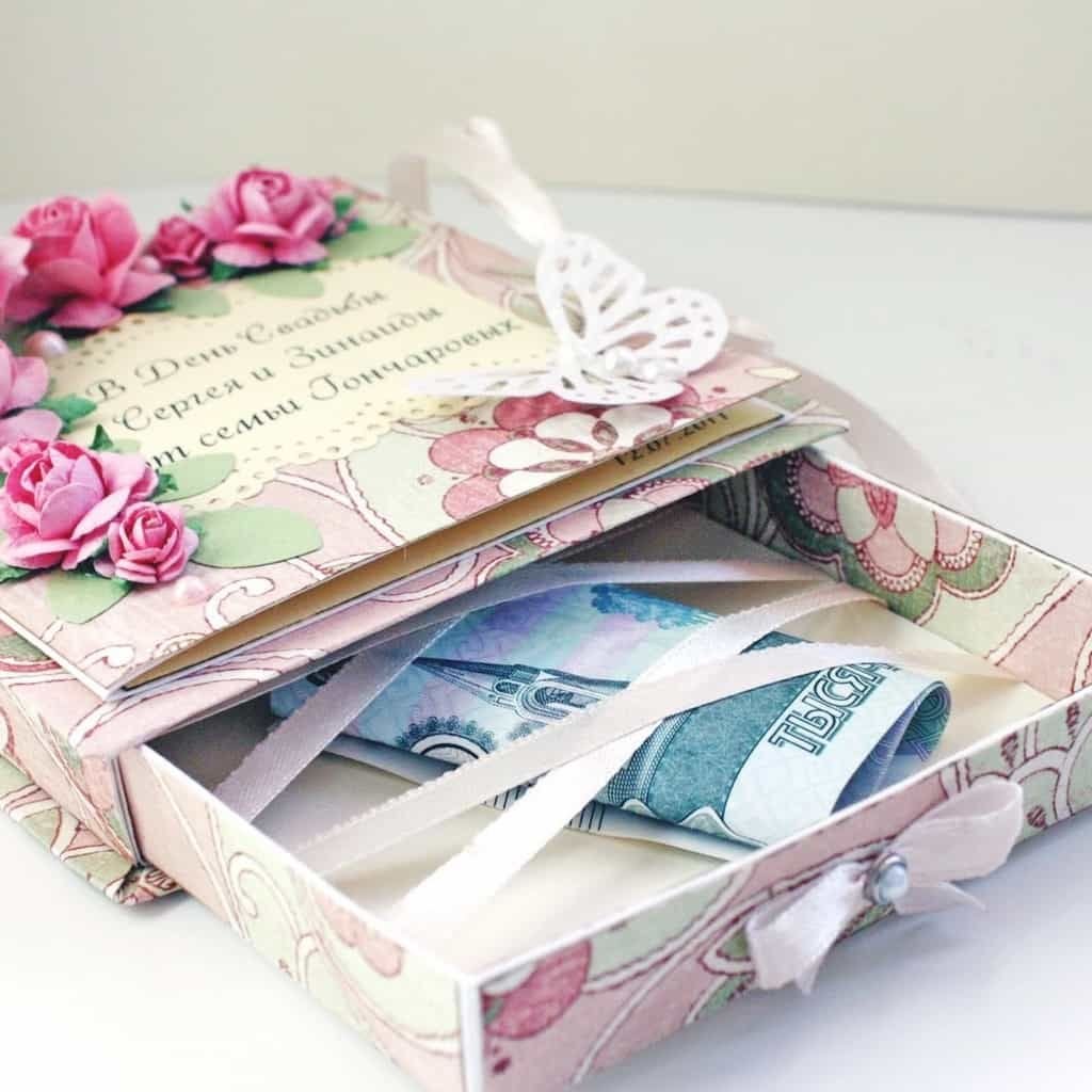 Оригинальный денежный подарок на свадьбу молодоженам