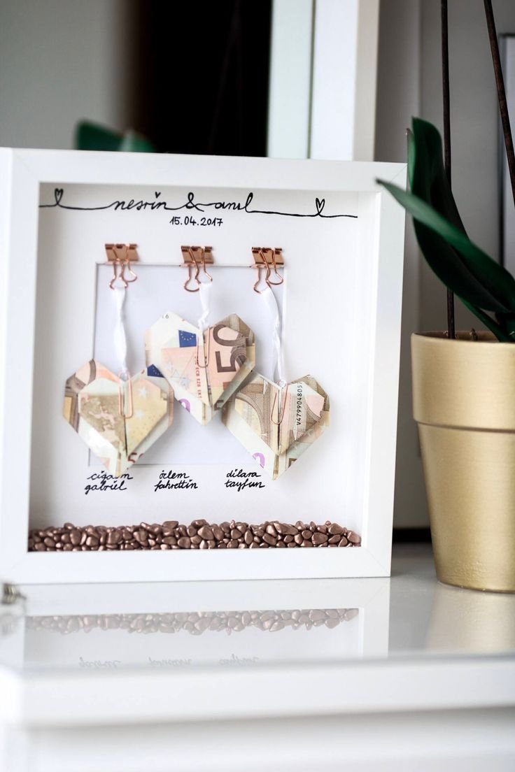 Оригинальный подарок из купюр рубашка