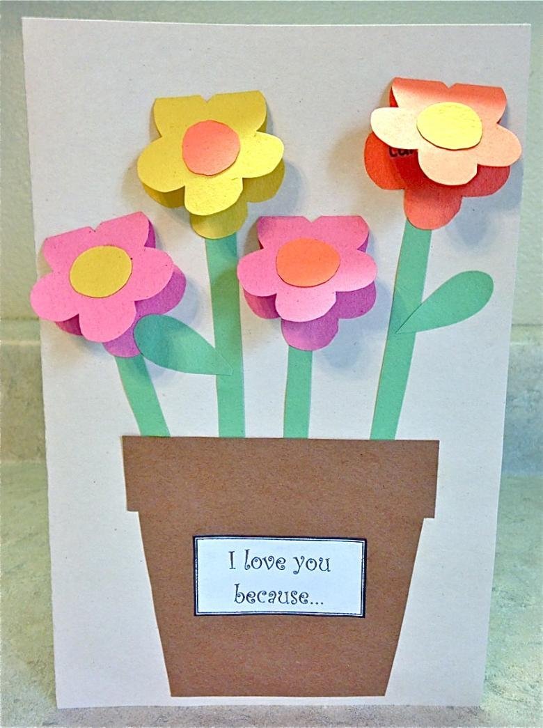 Аппликация подарок бабушке