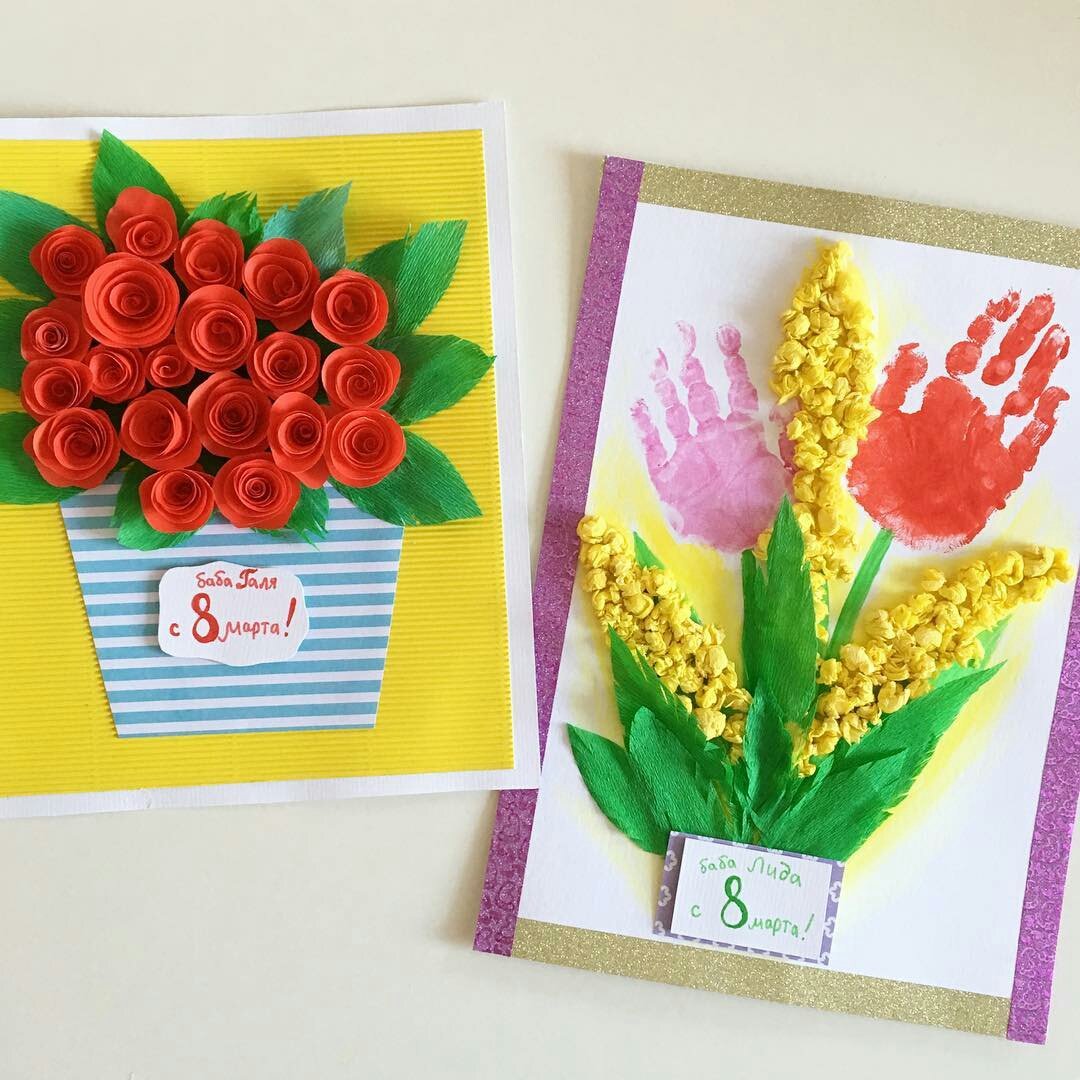 Подаров бабушки своимируками